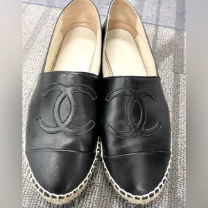 Chanel lambskin espadrilles. EUC. Full box, dust bag. No scratch. Very clean.